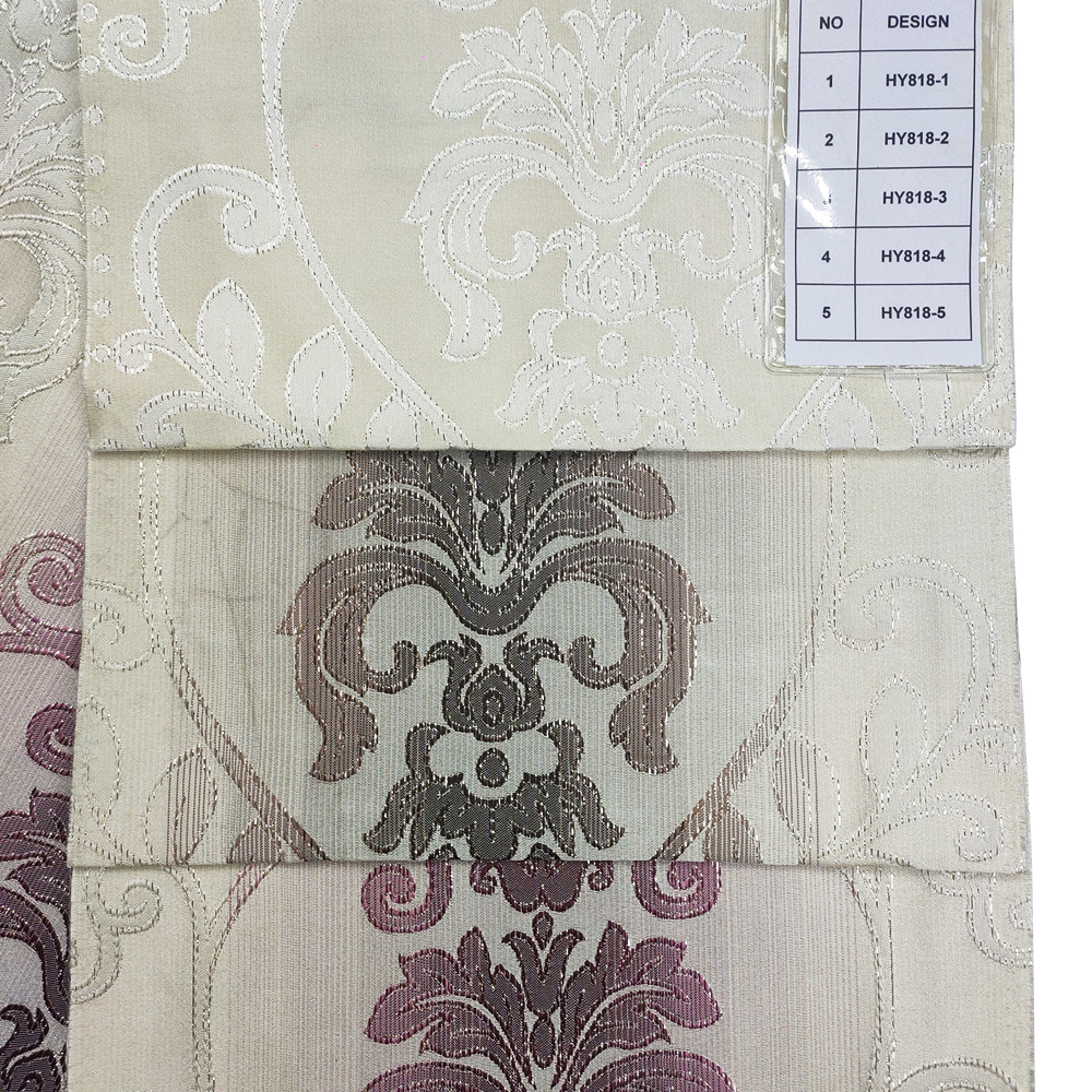 การออกแบบสไตล์ตะวันออกกลาง 170gsm Lurex Jacquard ผ้าม่าน 