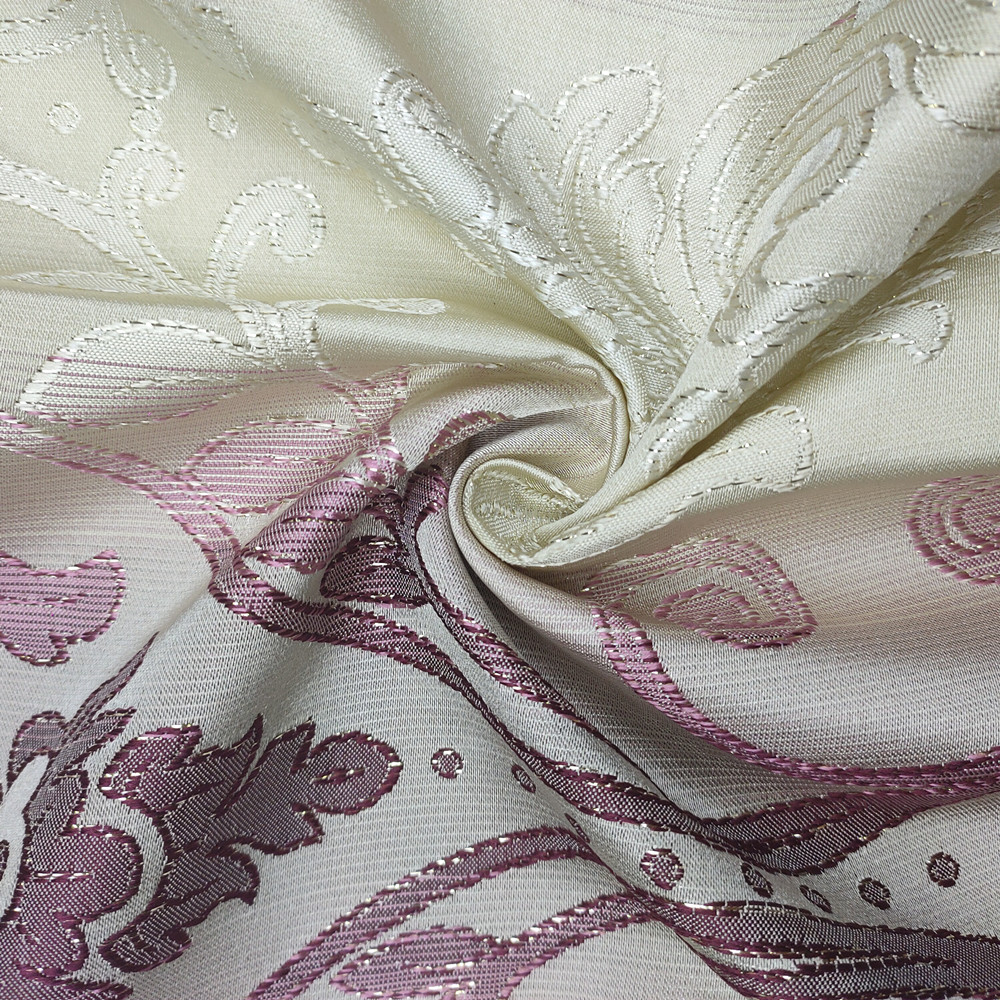 การออกแบบสไตล์ตะวันออกกลาง 170gsm Lurex Jacquard ผ้าม่าน 